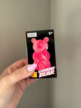 NWT Pink Gummy Bear Squish Toy